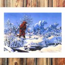 Heavy snow Decor  20x16 inch FRAMED CANVAS PRINT