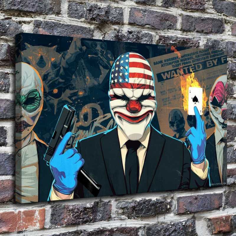 Crimewave Edition Decor  20x16 inch FRAMED CANVAS PRINT
