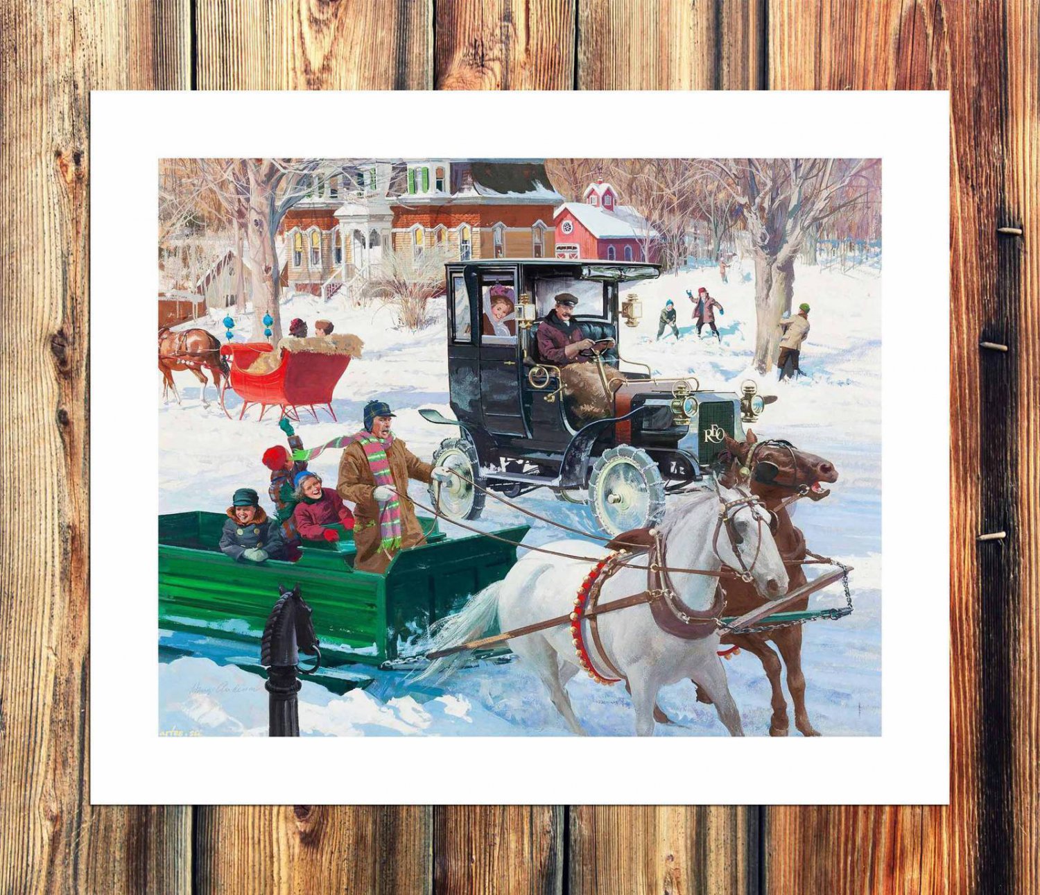 Washington Decor  20x16 inch FRAMED CANVAS PRINT