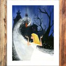 All the way along Decor  20x16 inch FRAMED CANVAS PRINT