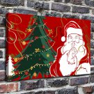 New Year Decor  20x16 inch FRAMED CANVAS PRINT