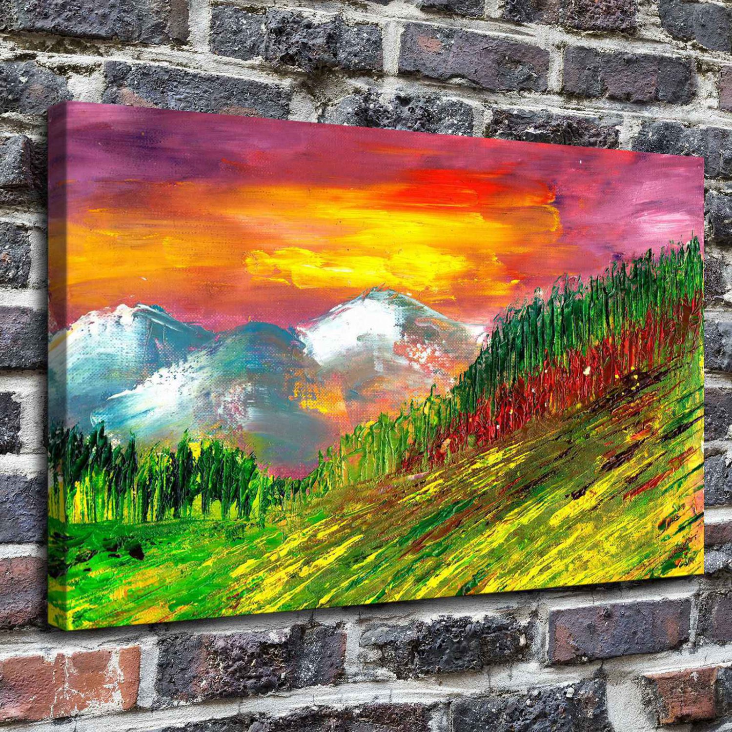 Brave fighting Decor  20x16 inch FRAMED CANVAS PRINT