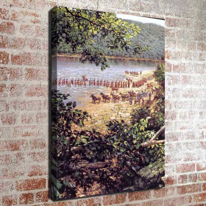 Eastern Frontier Decor  20x16 inch FRAMED CANVAS PRINT