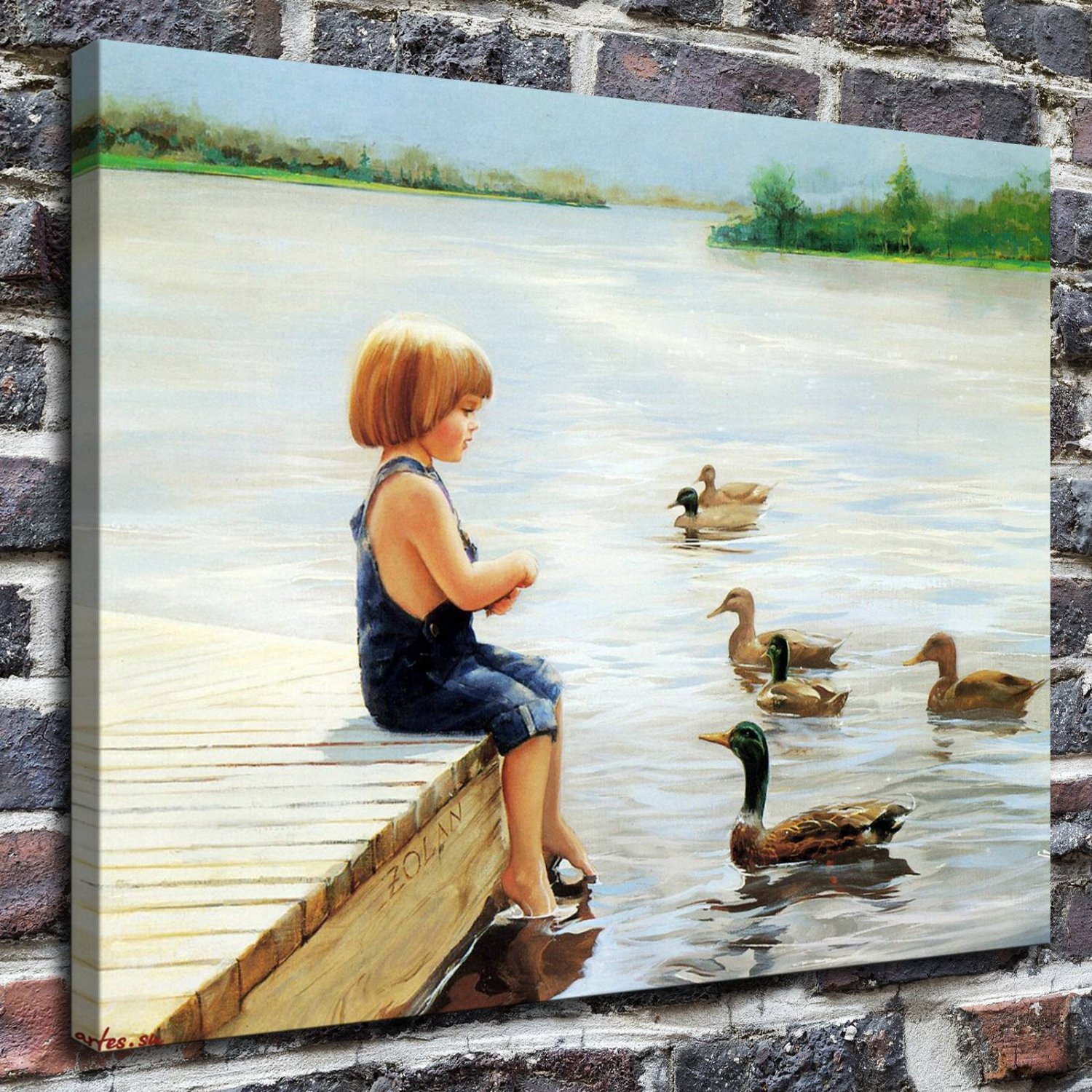 Anthony M.Alonso Decor  20x16 inch FRAMED CANVAS PRINT