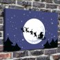 New Year's Eve Decor  20x16 inch FRAMED CANVAS PRINT