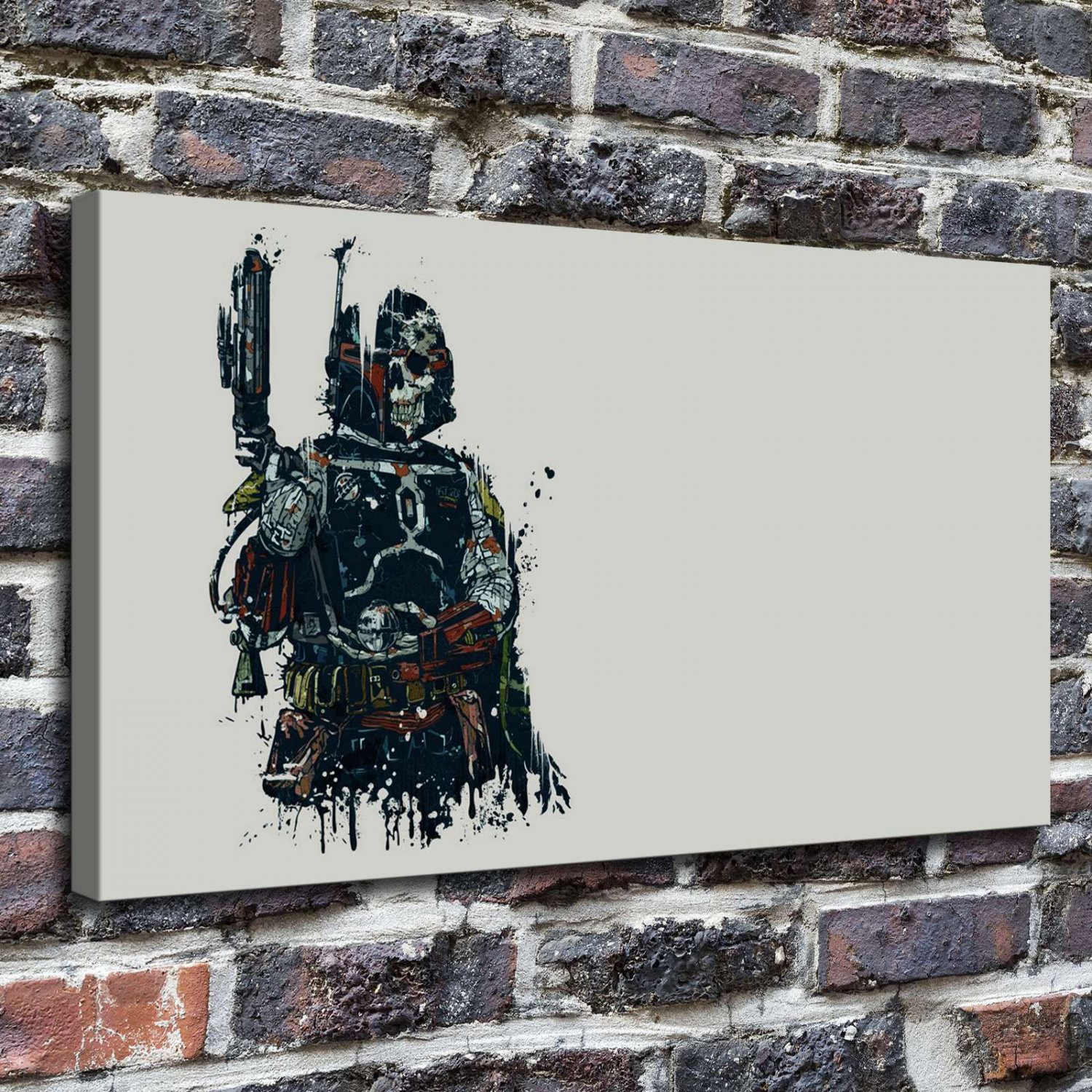 Star Wars Decor  20x16 inch FRAMED CANVAS PRINT