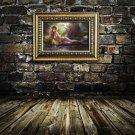 Long legs woman Decor  20x16 inch FRAMED CANVAS PRINT
