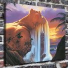 Island of dreams Decor  20x16 inch FRAMED CANVAS PRINT