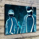 Daft Punk Combined Decor  20x16 inch FRAMED CANVAS PRINT