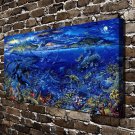 From Sea to Shining Sea Decor  20x16 inch FRAMED CANVAS PRINT