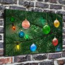 Balls garland Decor  20x16 inch FRAMED CANVAS PRINT