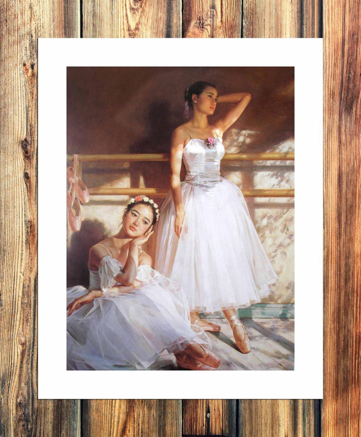 Pure to dancer Decor  20x16 inch FRAMED CANVAS PRINT
