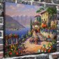 Mediterranean Decor  20x16 inch FRAMED CANVAS PRINT