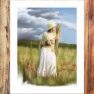 Beautiful hat Decor  20x16 inch FRAMED CANVAS PRINT