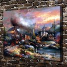 Engine Decor  20x16 inch FRAMED CANVAS PRINT