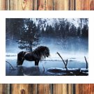 Long hair Decor  20x16 inch FRAMED CANVAS PRINT