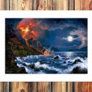 A thunder Decor  20x16 inch FRAMED CANVAS PRINT