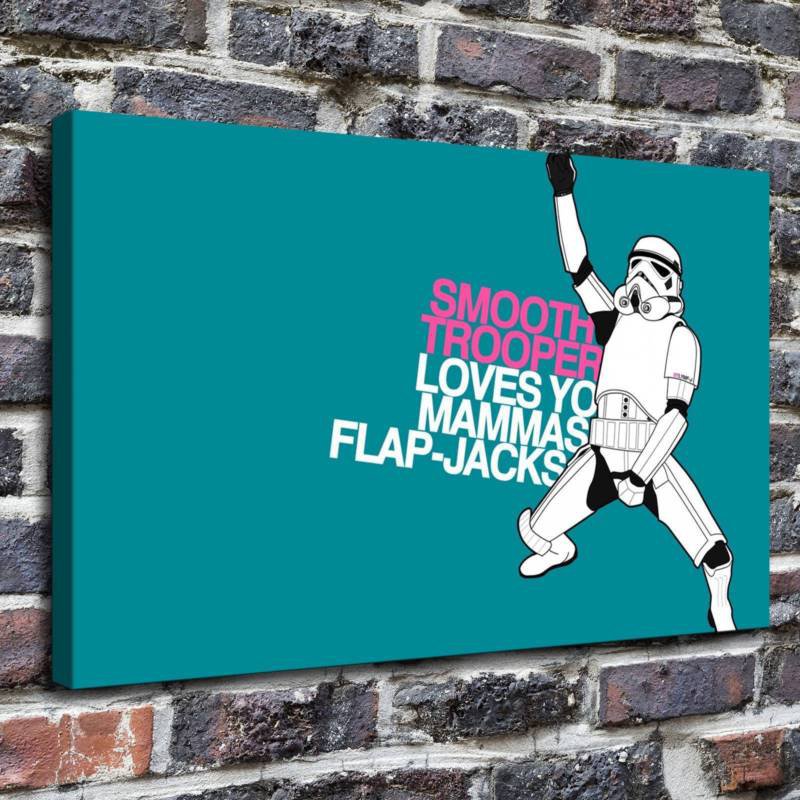 Droid vektor Decor  20x16 inch FRAMED CANVAS PRINT