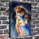 The tame animal Decor  20x16 inch FRAMED CANVAS PRINT