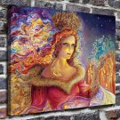 Magic sorcery Decor  20x16 inch FRAMED CANVAS PRINT