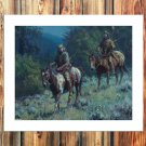 Indians, narrator Decor  20x16 inch FRAMED CANVAS PRINT