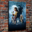 Beauty and Beast Decor  20x16 inch FRAMED CANVAS PRINT