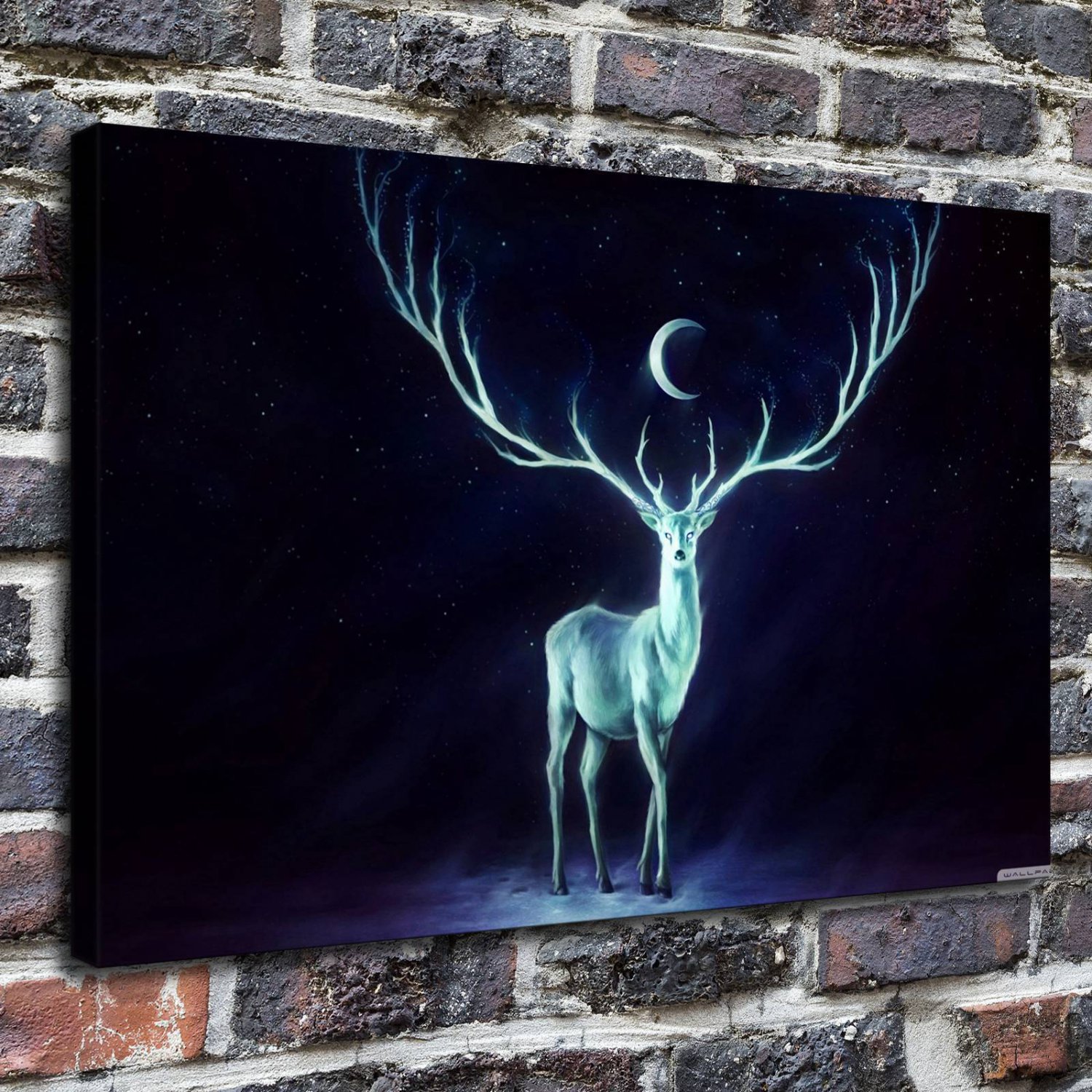Magic Deer Decor  20x16 inch FRAMED CANVAS PRINT