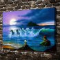 They only come out at night Paintings Decor  20x16 inch FRAMED CANVAS PRINT