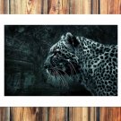 The leopard world Decor  20x16 inch FRAMED CANVAS PRINT
