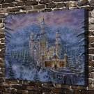 Beautiful Castle Decor  20x16 inch FRAMED CANVAS PRINT