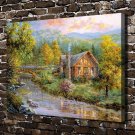 Beautiful countryside Decor  20x16 inch FRAMED CANVAS PRINT