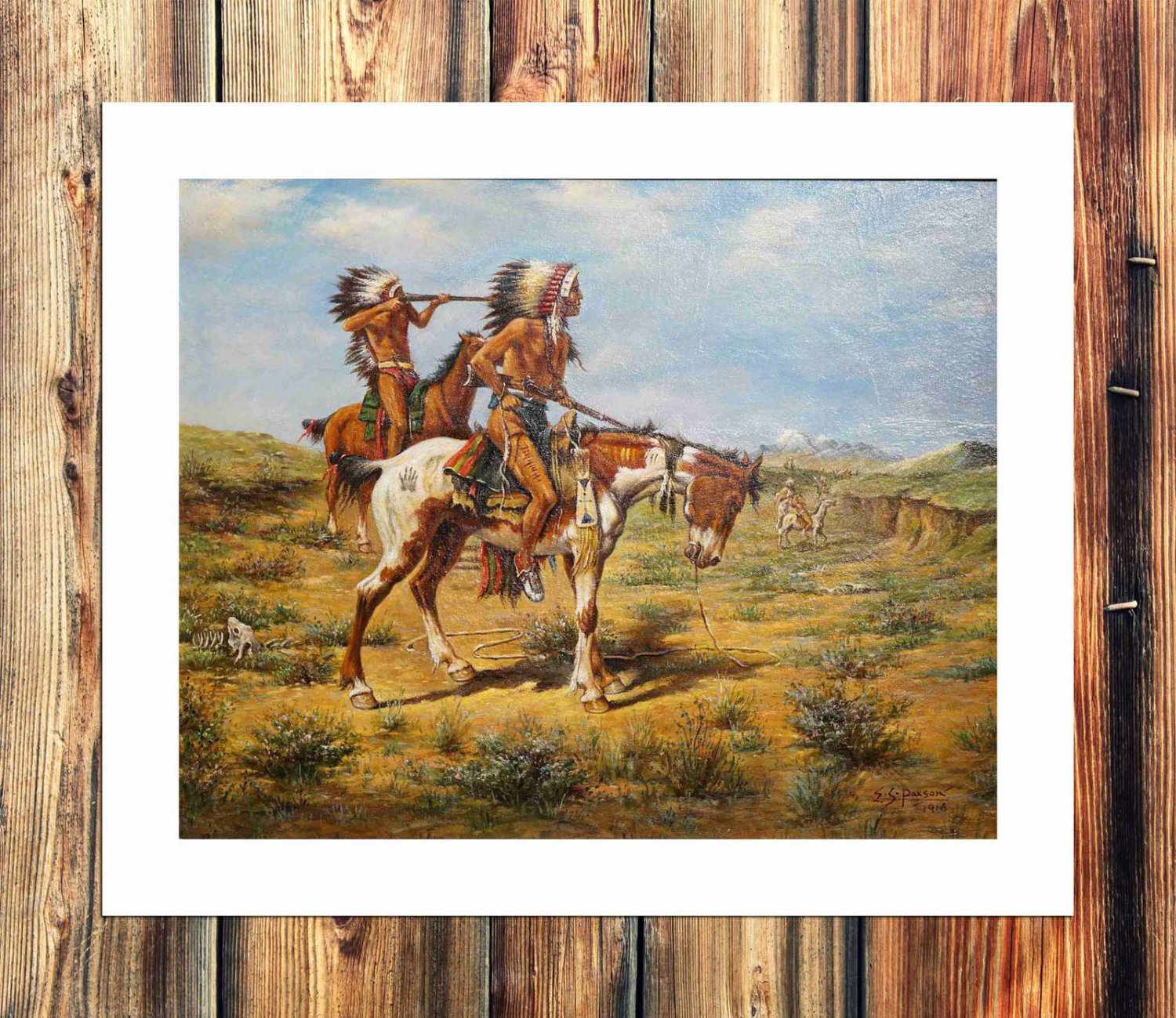 Brave fight back Decor  20x16 inch FRAMED CANVAS PRINT