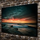 At the sea Decor  20x16 inch FRAMED CANVAS PRINT