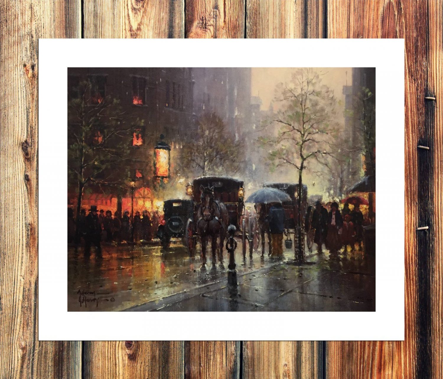 Red and yellow Decor  20x16 inch FRAMED CANVAS PRINT