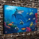 Colorful Decor  20x16 inch FRAMED CANVAS PRINT