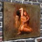 Passionate embrace Decor  20x16 inch FRAMED CANVAS PRINT