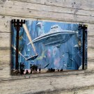 Invasion People Decor  20x16 inch FRAMED CANVAS PRINT
