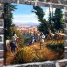 The indians Decor  20x16 inch FRAMED CANVAS PRINT
