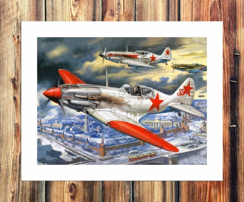 Altitude fighter Decor  20x16 inch FRAMED CANVAS PRINT