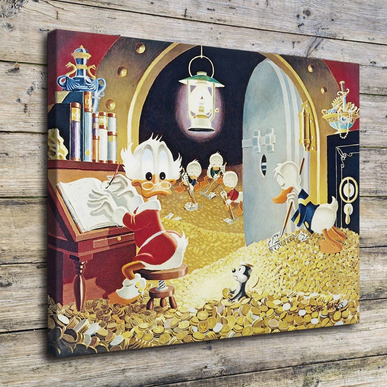 Visitor From Underground Decor  20x16 inch FRAMED CANVAS PRINT
