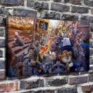 Zootopia Zootropoli Oil Decor  20x16 inch FRAMED CANVAS PRINT