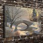 Evening Romance Decor 20x16 inch FRAMED CANVAS PRINT