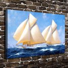 The blue sea Decor  20x16 inch FRAMED CANVAS PRINT
