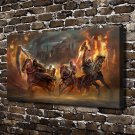 Four Horsemen Decor  20x16 inch FRAMED CANVAS PRINT