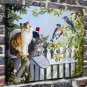 Birds are friends Decor 20x16 inch FRAMED CANVAS PRINT