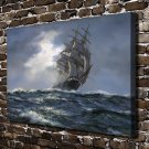 Braving the sailing ship Decor  20x16 inch FRAMED CANVAS PRINT