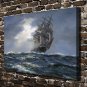 Braving the sailing ship Decor  20x16 inch FRAMED CANVAS PRINT