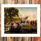 The beautiful castle Decor  20x16 inch FRAMED CANVAS PRINT