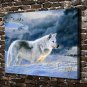 Return Wolf Animal Decor  20x16 inch FRAMED CANVAS PRINT