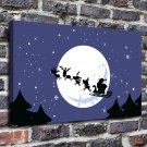 New Year's Eve Decor  20x16 inch FRAMED CANVAS PRINT